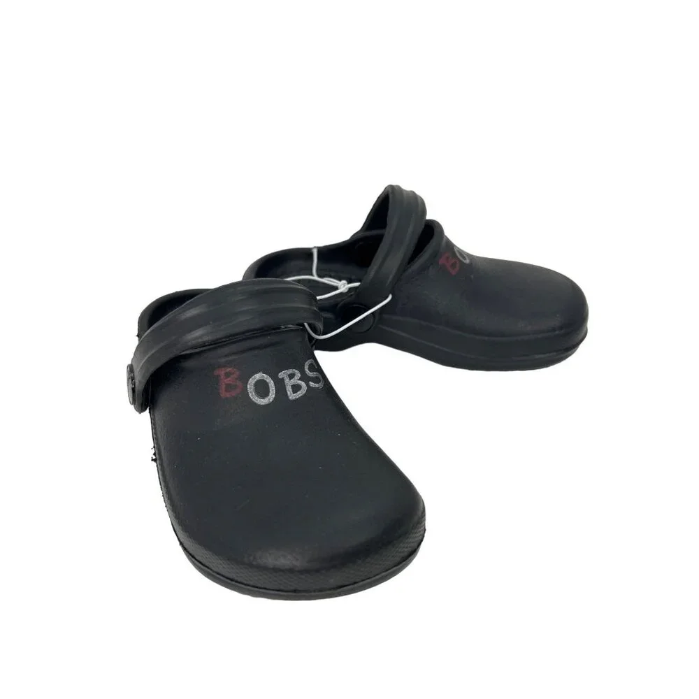 Skechers BOBS Black Clogs Size 10 Unisex Kids Comfort Slip-On Garden‎ Work Shoes